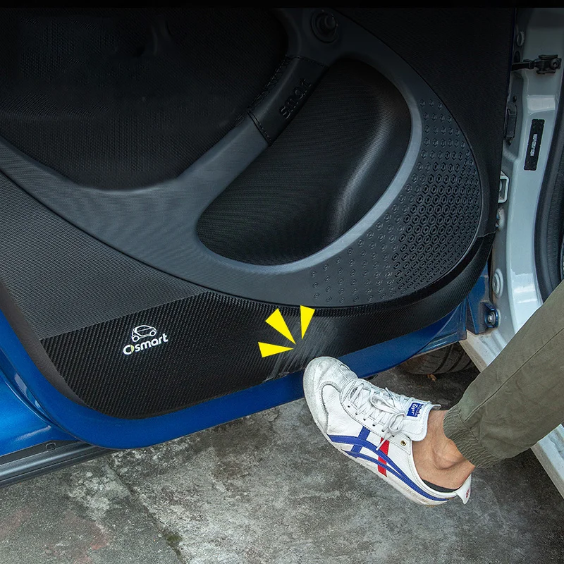 Защитная Наклейка для автомобильной двери декоративные аксессуары Mercedes Smart fortwo