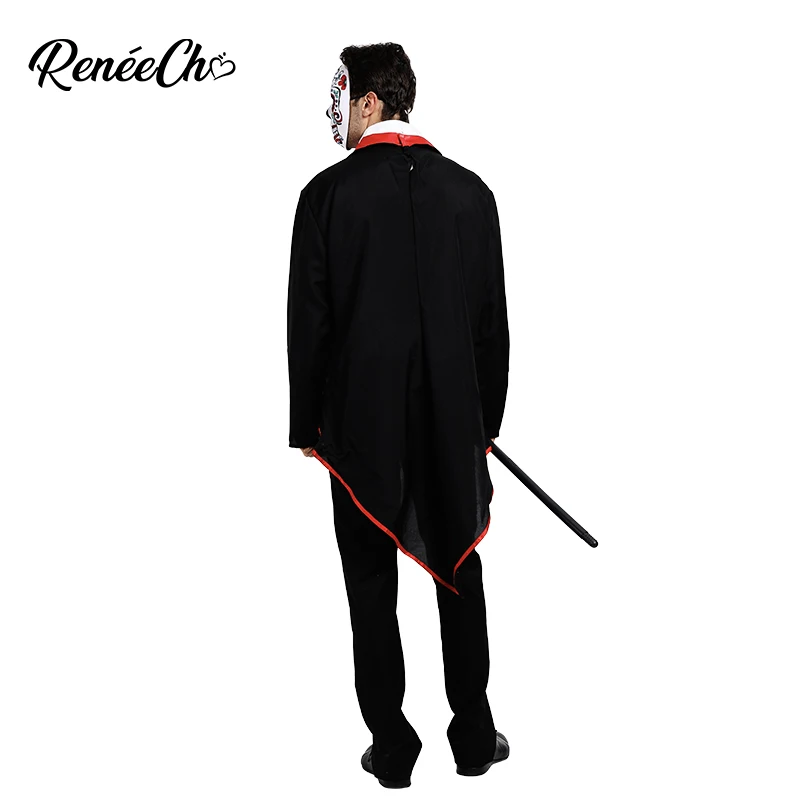 Костюм ренеэхо на Хэллоуин для взрослых День мертвых костюм мужчин Цветок Скелет