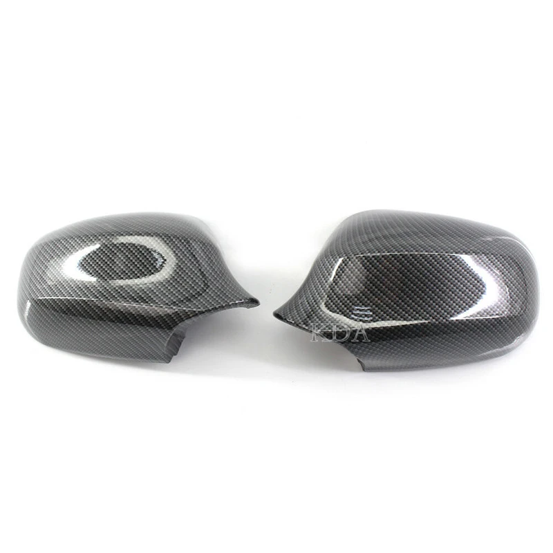 2pcs Carbon Rear View Mirror Cover Shell Cap Housing For BMW 3 Series E90 2009 2010 2011 51167205291 51167205292