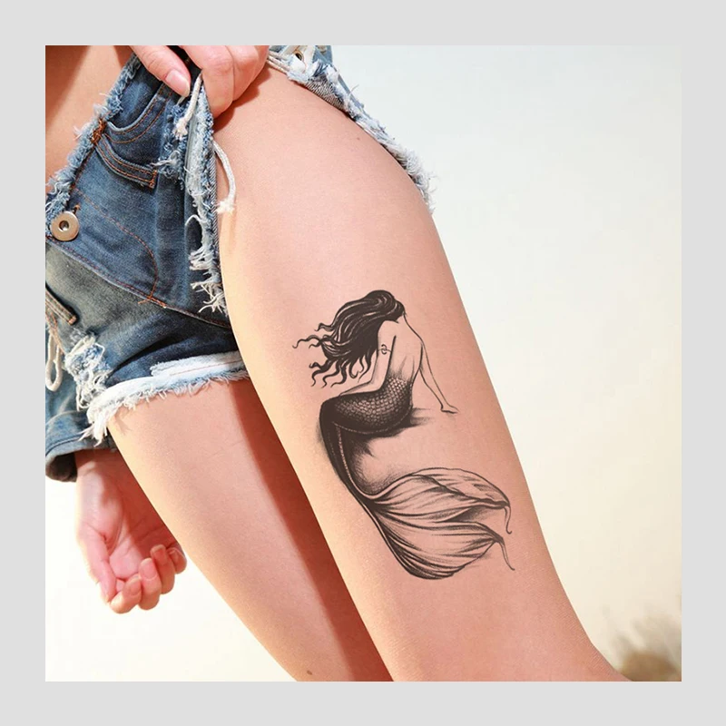 Водостойкие Временные татуировки летние пляжные женские на руку ногу ключицы