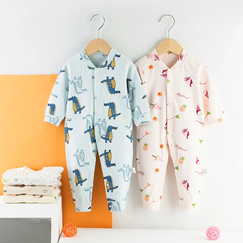 

Autumn Winter Baby Jumpsuit Baby Cotton Long-sleeved Romper Homewear Thermal Bottoming Shirt Baby Girl Boy Winter Clothes