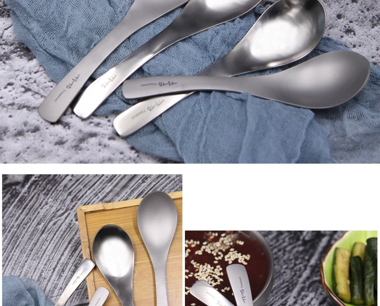 Тито для улицы, для кемпинга, титановый spork походная Ложка Вилка или Домашнее использование с тканевой сумкой Титановая Ложка
