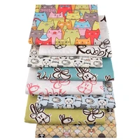 8 pieces per set new all cotton twill printed fabric diy hand patchwork group pure cotton diy household products party decor