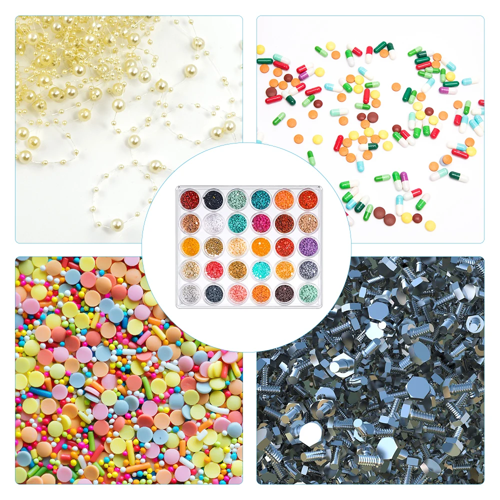 Женская коробка для хранения 30 бутылок прозрачная Бриллиантовая вышивка Женский