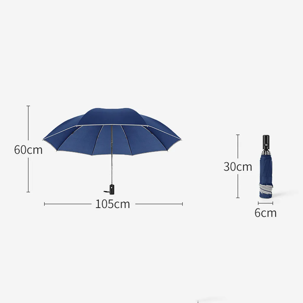 

Wind Resistant Fully-automatic Umbrella Rain Women For Men 3folding Gift Parasol Compact Large Travel Business Car Umbrella