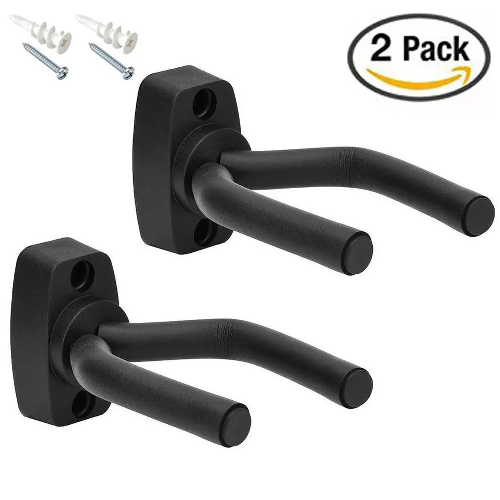 Черная Металлическая Вешалка Aiersi 2 шт. настенный держатель крючка для бас-укулеле