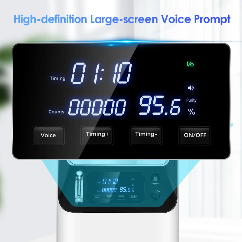

AUPORO 1-5L/min Oxygen Concentrator Generator Adjustable Oxygene Making Machine Care Oxygen Generating Machine Elderly Sleep