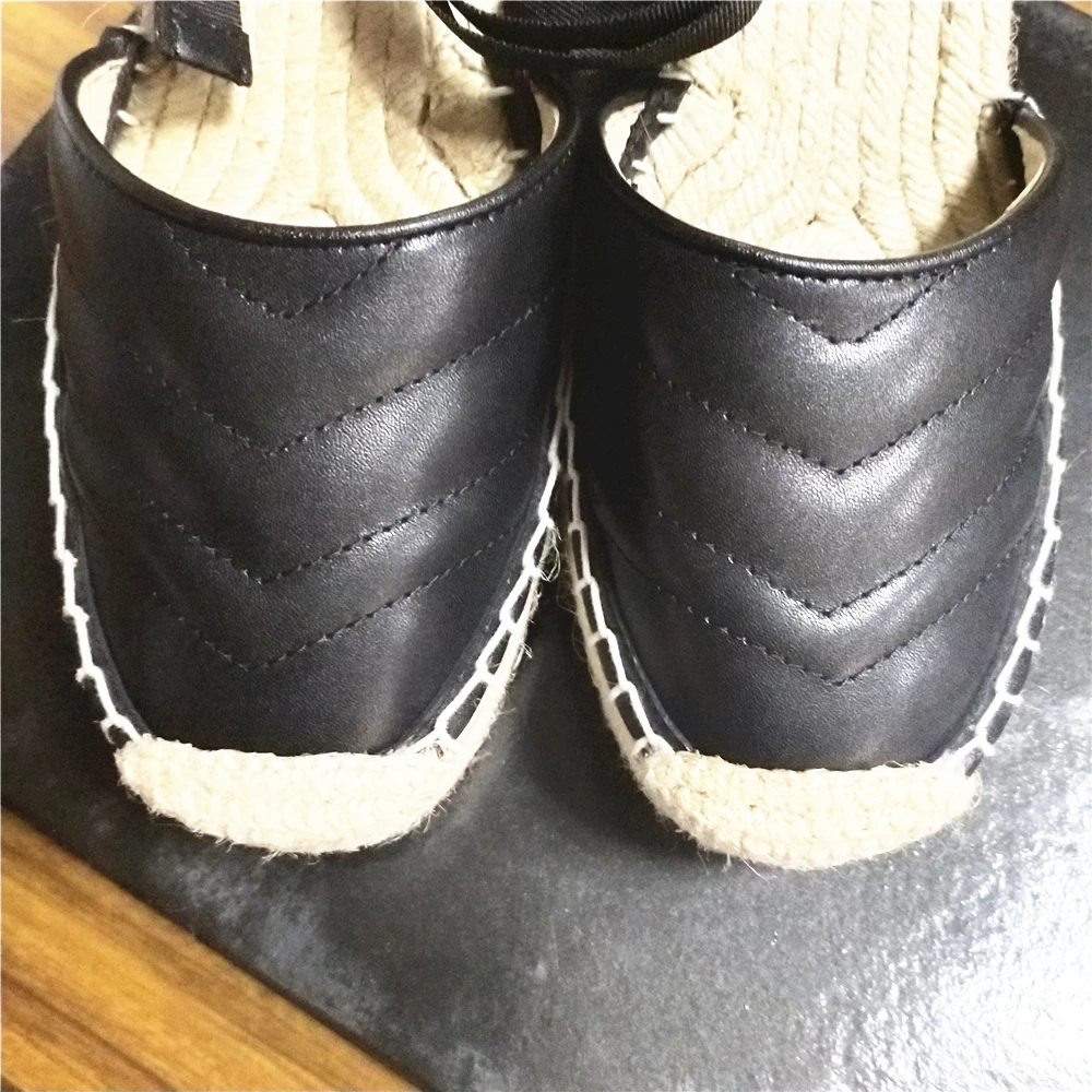 

Ollymurs Brand Women Ankle Strap Platform Pumps Fashion Womens Casual Shoes Breathable Flax Hemp Leather Loafers Shoes