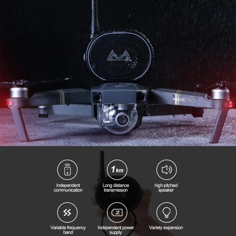 Прочный в использовании беспилотный беспроводной динамик Мегафон Для DJI Mavic Pro 2