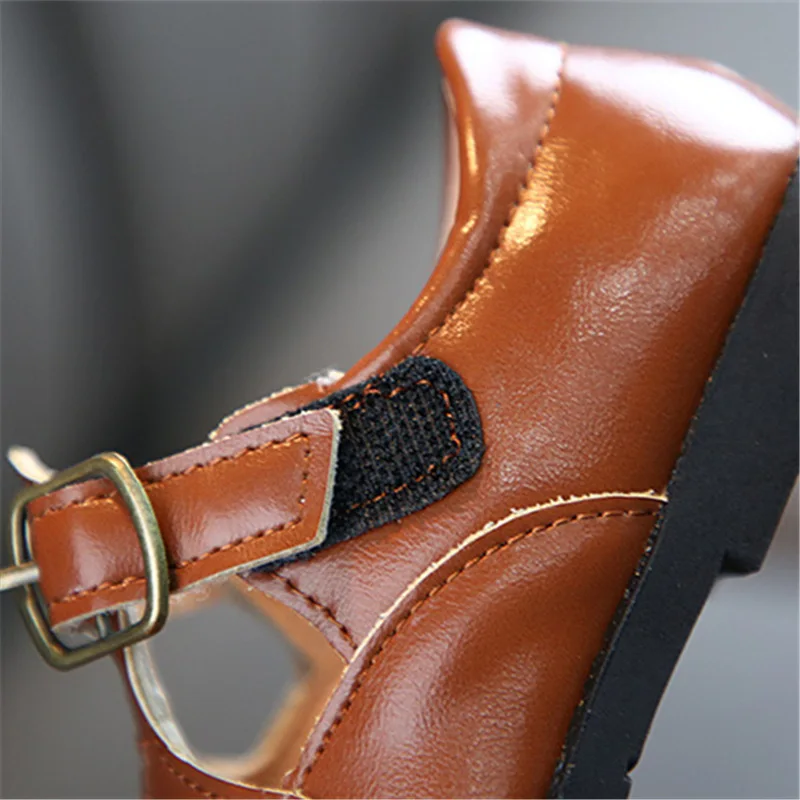 Новинка Весна 2020 мягкая кожаная обувь для девочек винтажная детская маленькая в