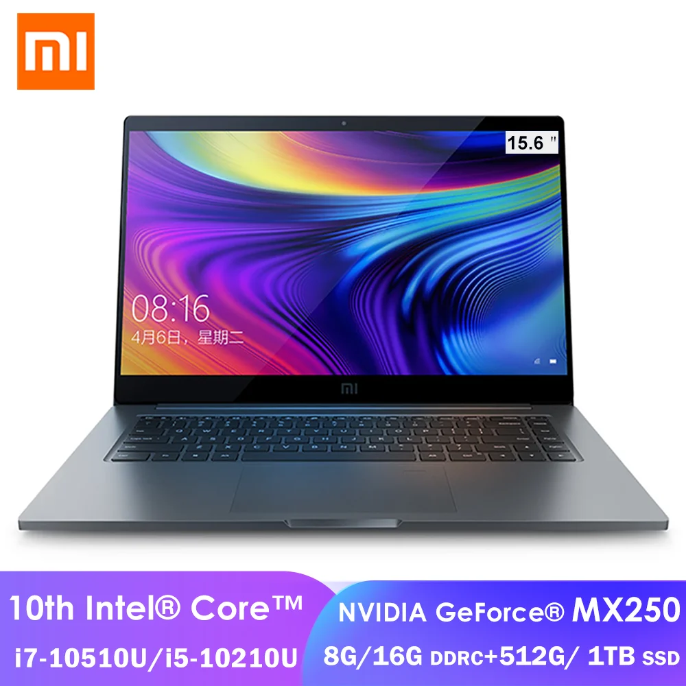 Xiaomi Mi ноутбук MacBook Pro 15 Enhanced Edition i7-10510U/i5-10210U 8/16GB DDR4 512 ГБ/1 ТБ SSD MX250 офисный