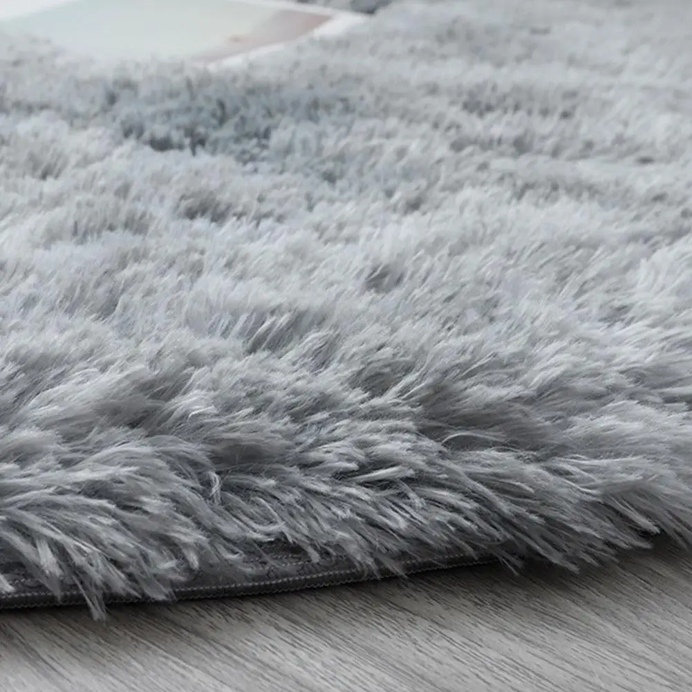 Круглый ворсистый ковер 40 см для гостиной спальни пушистый коврик