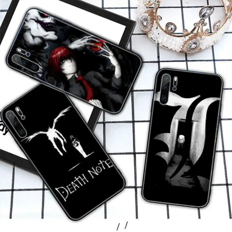 

Anime Manga Death Note Ryuk Black TPU Phone Cases For Huawei P20 30 40 Pro Mate 20x 30 40 Pro Nova6 7 Honor 9X 10