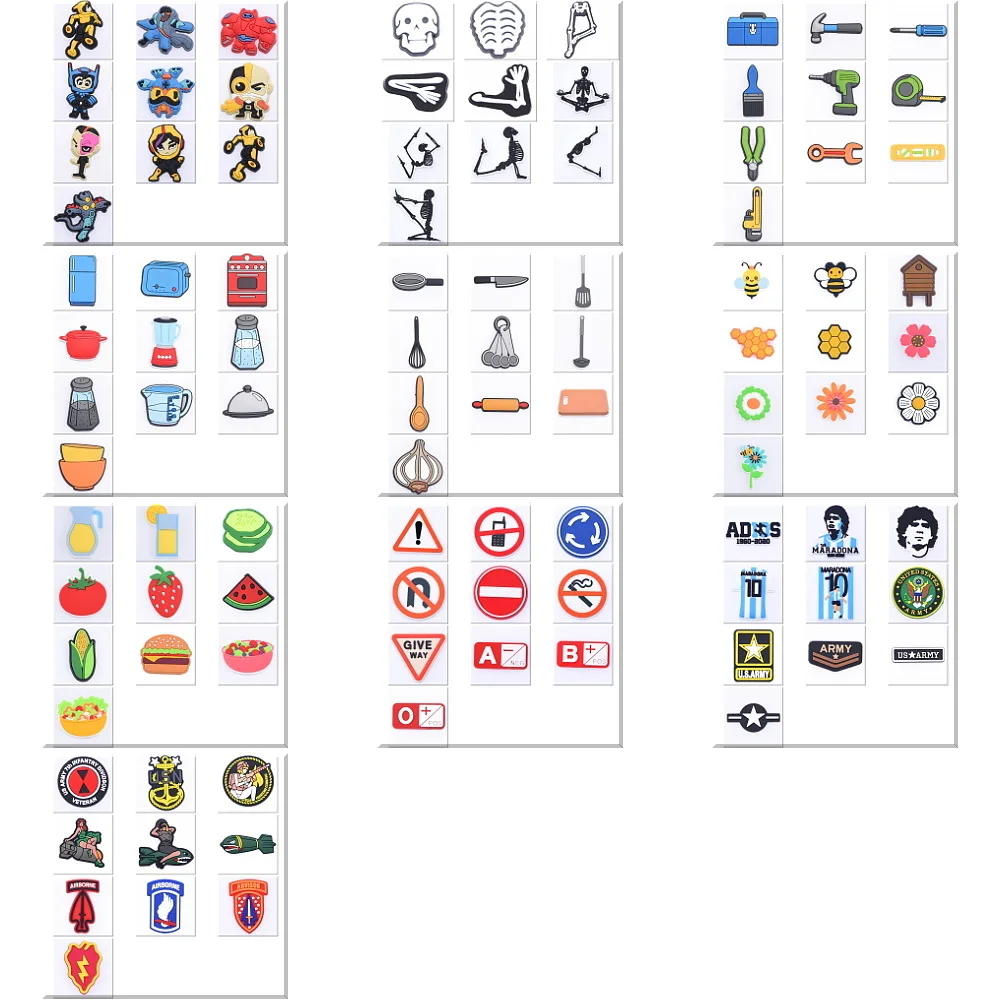 

10pcs/set Pocket Housewares Shoes PVC Accessories DIY Wholesale Hanging Gift Set Suitable For Alligator Men Women And Children