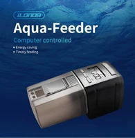 smart automatic aquarium fish feeder aqua feeder timely feeding dispenser fish tank with lcd indicates aquarium accessories