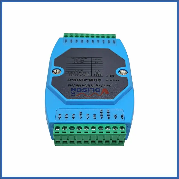 ADM-4280 8-канальный аналоговый модуль сбора количества 0-20 мА 0-10 в 4-20 до 485 MODBUS - купить