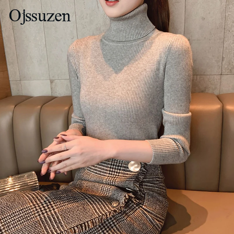 Свитера Женская одежда 2019 зимние женские Топы Пуловер черный зеленый красный