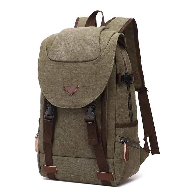 Новинка 2020 Холщовый Рюкзак Мужская водонепроницаемая сумка для ноутбука