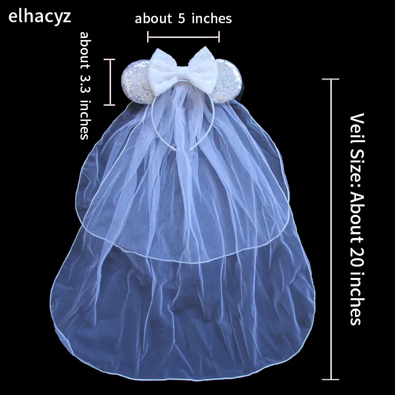 Рисунок 4 - Белая вуаль, бант с ушками мыши