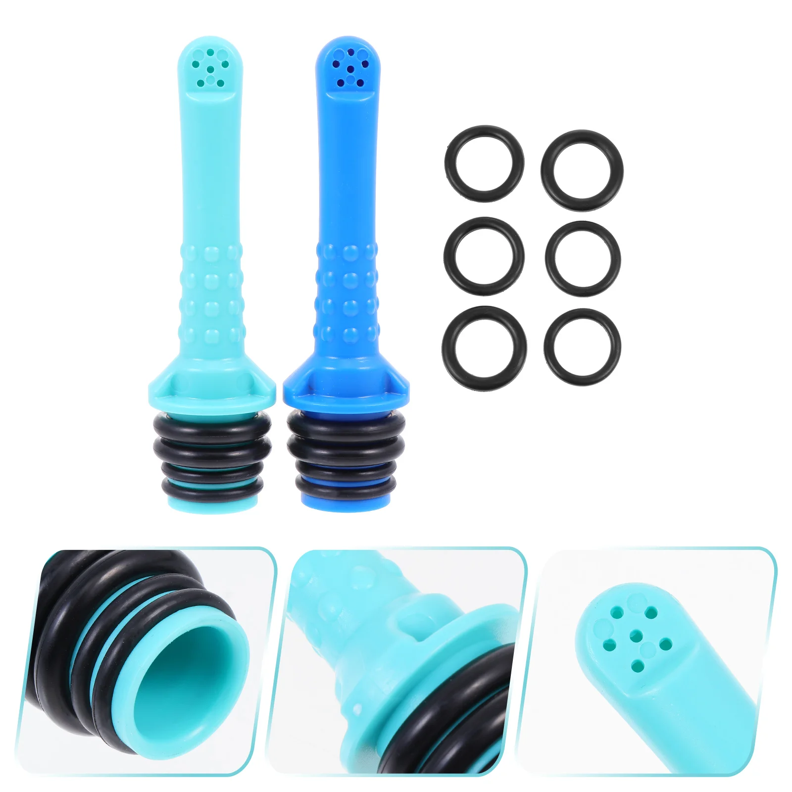 

2 шт. практичная женская искусственная кожа, удобные наборы для очистки влагалища (синий зеленый)