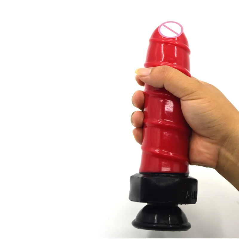 Новый красный анальный фаллоимитатор игрушки для взрослых имитация резьбы