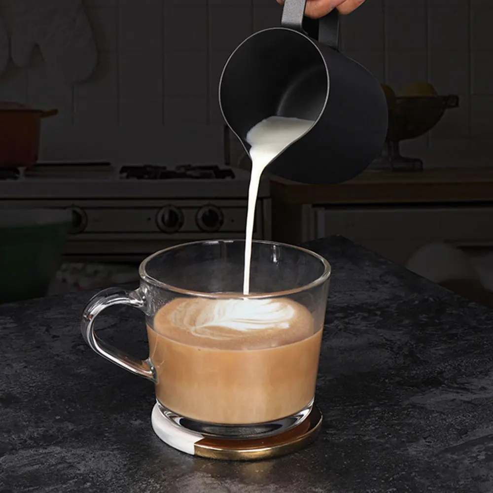 350/600 вспенивания молока кувшин Barista Craft Кофе Латте Кувшин тянуть цветок чашка