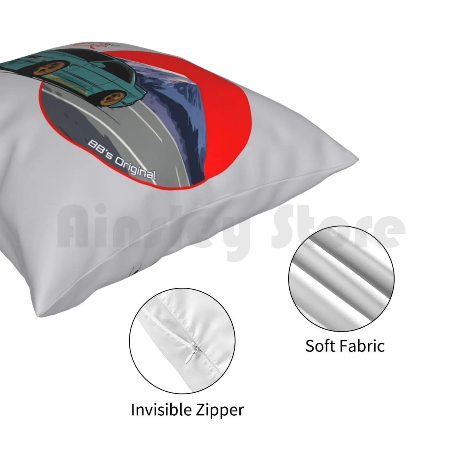 Зеленая Подушка tоте kyosa женская мягкая подушка с принтом для дома чехол Nissan Datsun