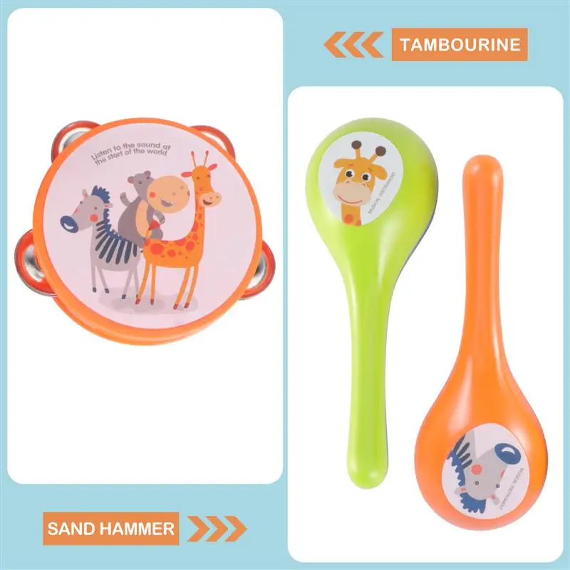 

1 Set Baby Castanet Clapper Percussion Musical Instrument Education Kids Toy