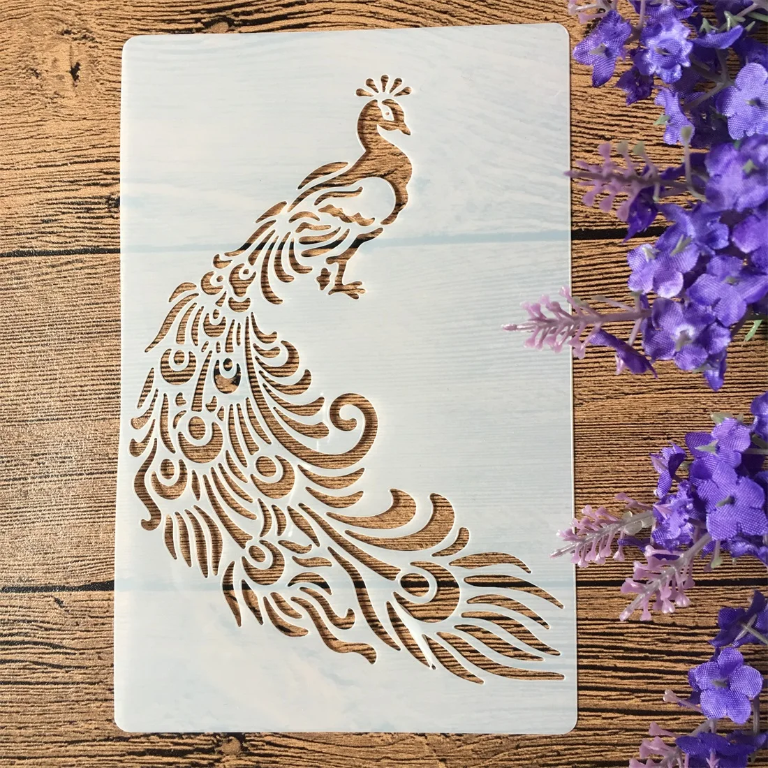 

180*116mm Peacock DIY Layering Stencils Wall Painting Scrapbook Coloring Embossing Album Decorative Card Template