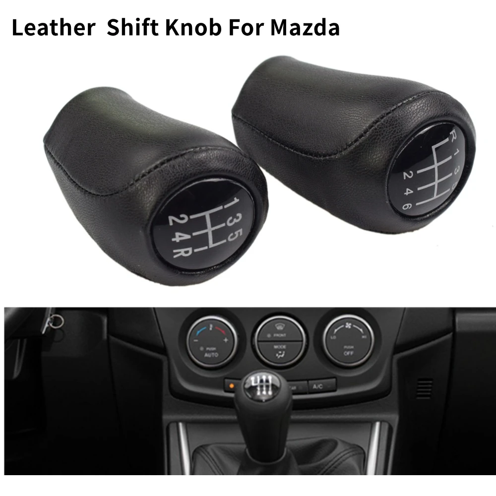 Для MAZDA 3 BK 5 CR CW 6 II GH Mx Mx5 Cx 7 Cx7 2006 2014 5/6 Speed кожаный чехол рычаг переключения передач