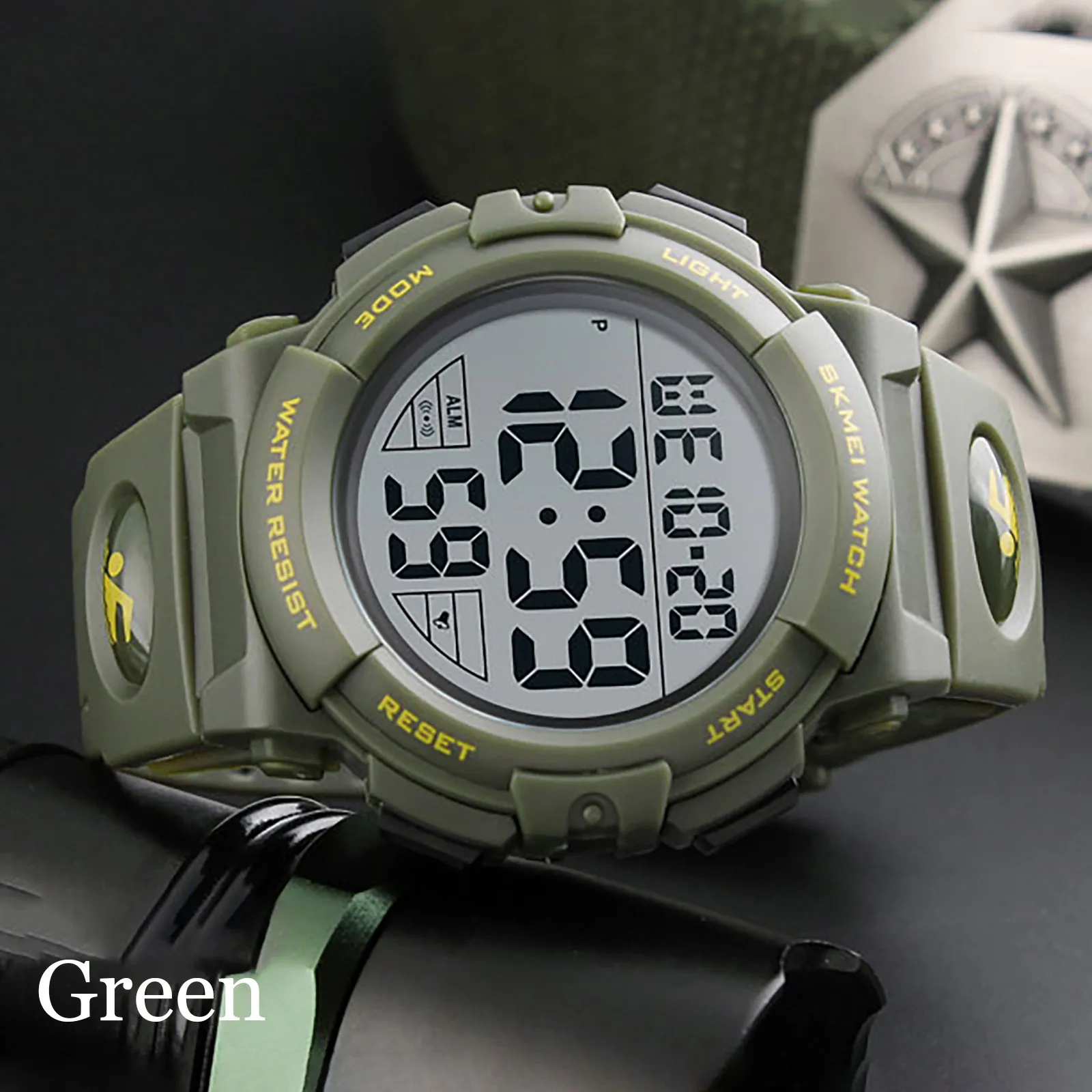 

2021 Watch Men Digital Sports Military Watch 50m Waterproof Chronograph Military Wrist Watches Outdoor Electronic Clock Watch