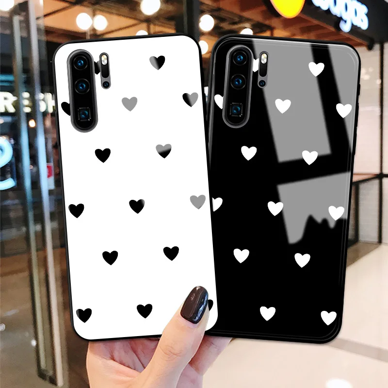 Чехол для Huawei Y9 2019 с мультяшным рисунком из закаленного стекла задняя крышка