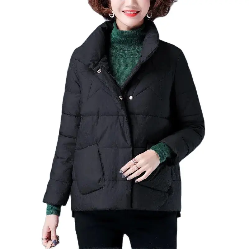 

New Winter Women Parkas Big pocket Warm Thicken Coat Wadded Jacket Female Down Cotton-Padded Short Parka Gilrs jaqueta feminina