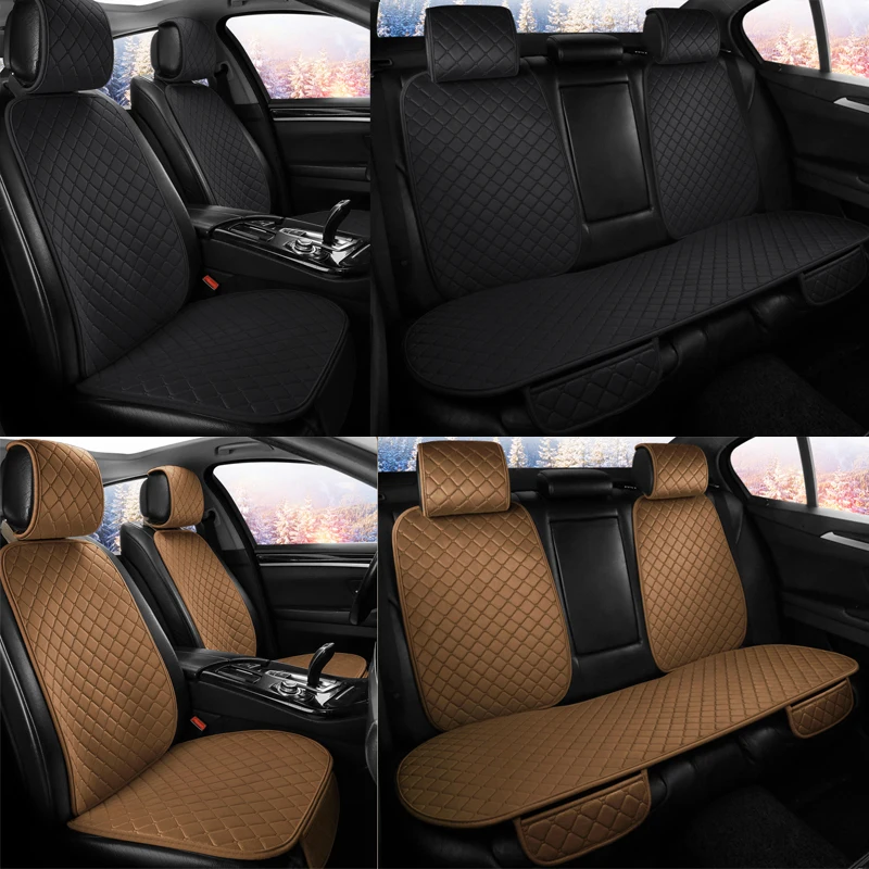 

Universal Plush Car Seat Cover Winter Warm Auto Front Rear Seat Cushion Chair Pad Protector Car Interior Protecto Accessories
