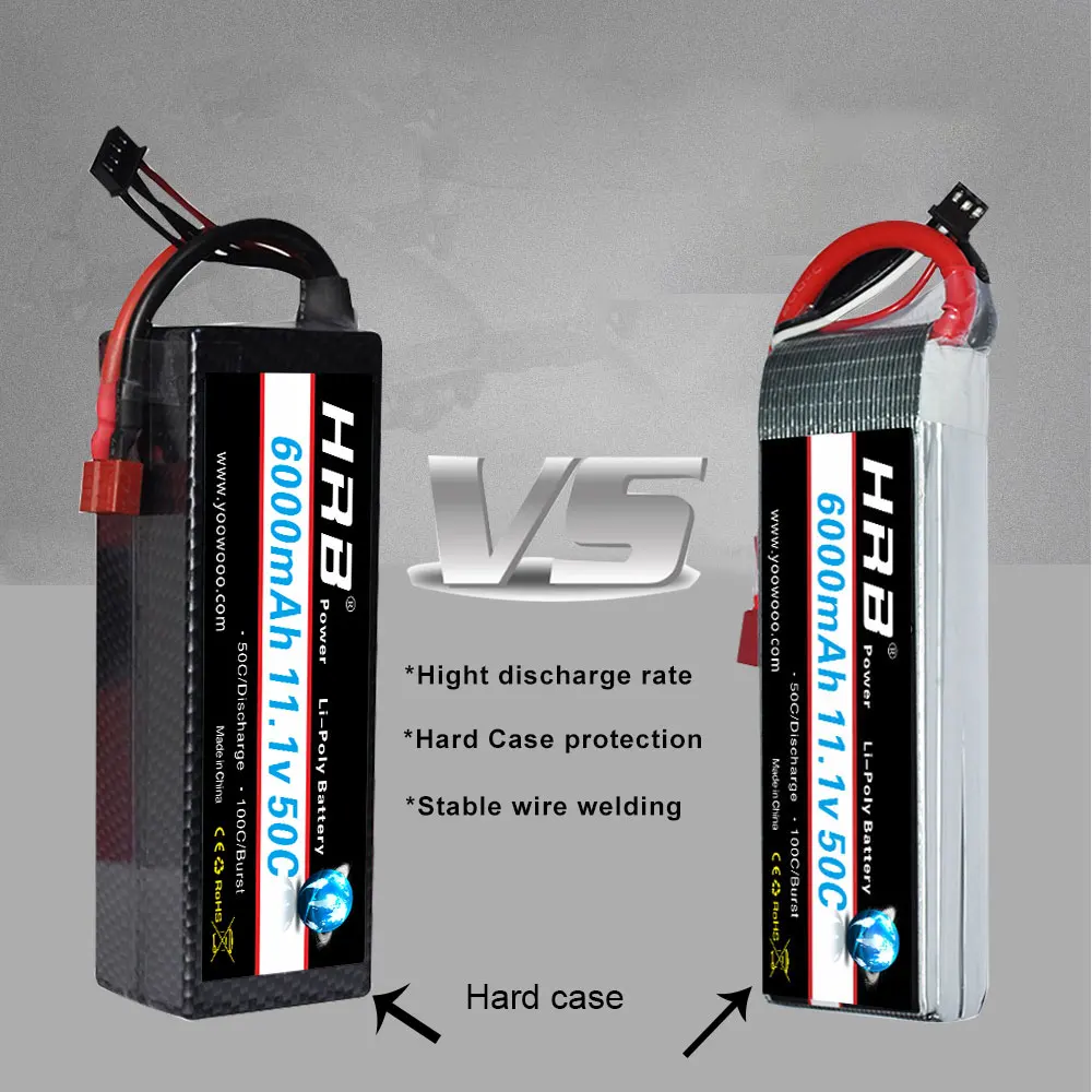 аккумулятор hrb rc lipo 3s 111 в 6000 мач 7000 мач 55