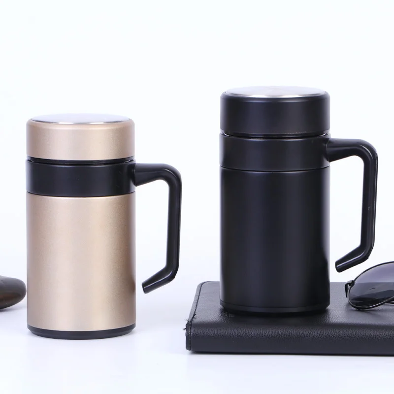 

Office stainless steel thermos, portable travel thermos with handle, 500ml