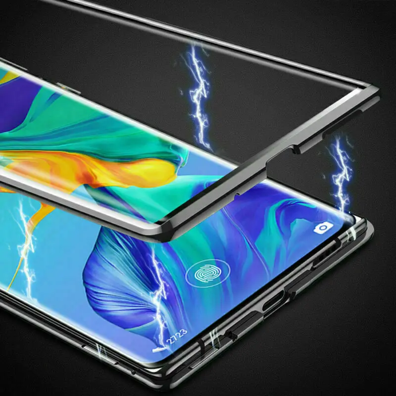 double sided glass magnetic case for vivo x70 pro plus metal 360 degree full case protect the lens free global shipping