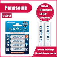 new panasonic eneloop 1900mah aa 1 2v ni mh rechargeable batteries for electric toys flashlight camera pre charged battery