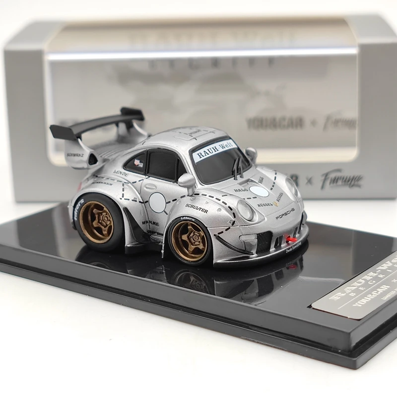 1/64 YOU &amp CAR x Furuya Q RWB RAUH-WELT BEGRIFF P ~~ sche модели коллекции Silver Limited Edition | Игрушки и хобби