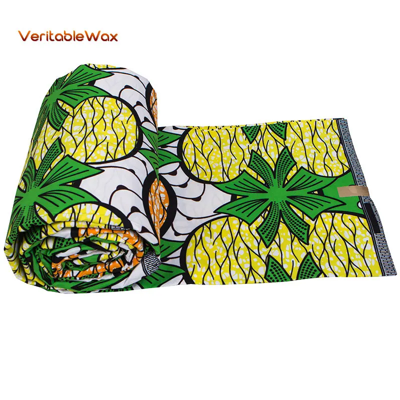 

Bright Colors African Ankara Fabric High Quality100% Polyester Guaranteed Real Wax Fabric Material for Sewing Clothes FP6399