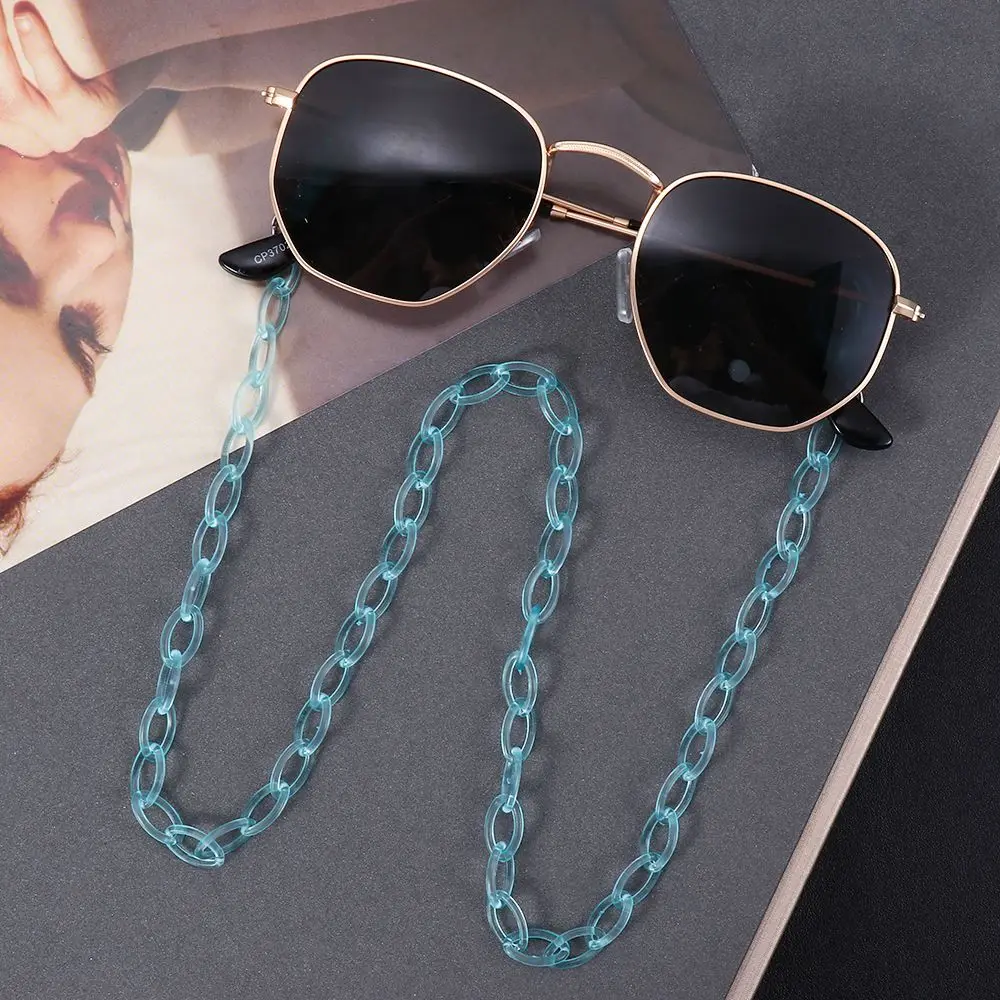 Цветной акриловый шнур для очков карамельные цвета шнурок с цепочкой защиты от