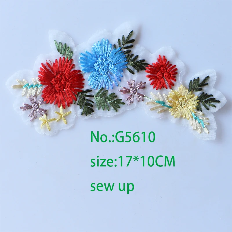 Марля водяной бархат глубокий Лист Розы вышитые железные патчи DIY полосы одежда