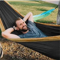 300200cm camping hammock 300kg holding capacity premium nylon yard summer swing parachute fabric hanging bed