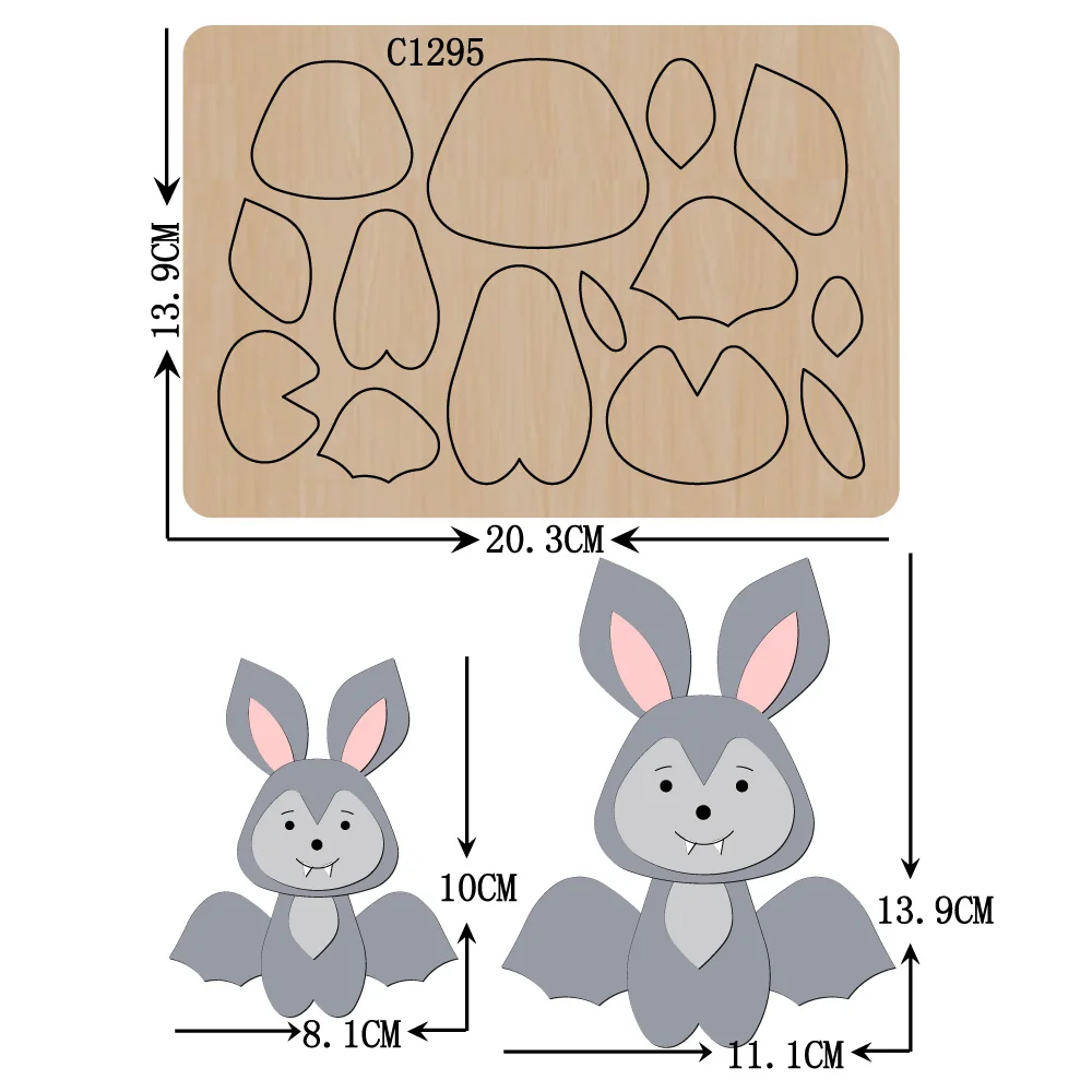 

New Wooden die Scrapbooking C-1295 Cutting Dies Multiple sizes