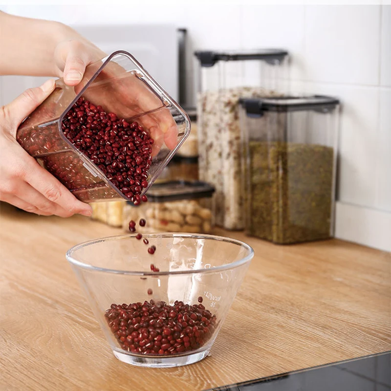 Герметичный герметичный объемный контейнер для продуктов хранения пищевых