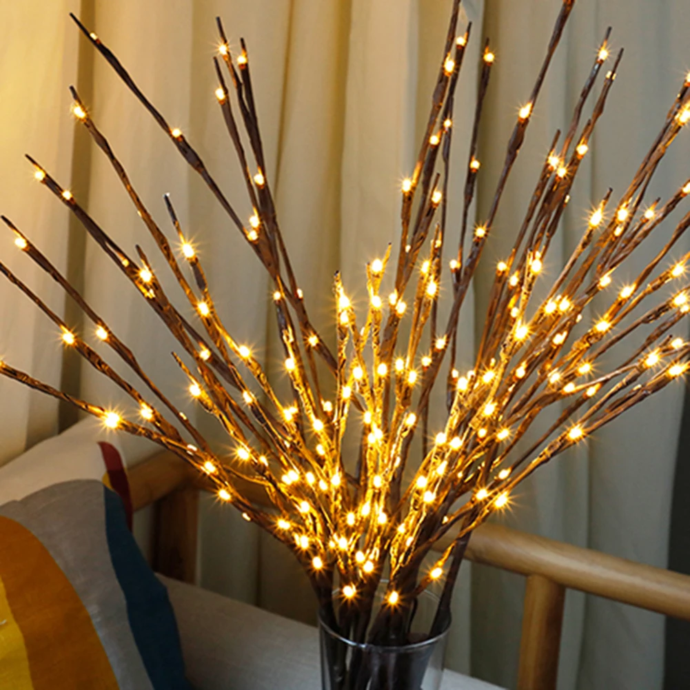 

LED Willow Branch Lamp Floral Lights Home Christmas Party Lamp Garden Decor Birthday Gift Night Lights