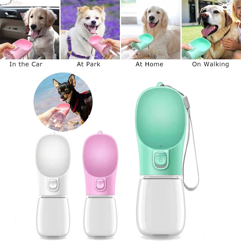 Бутылка для воды маленьких и больших собак портативная поилка прогулок на