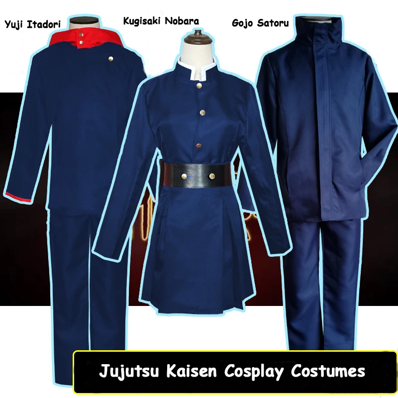 

Anime Jujutsu Kaisen Cosplay Costume Yuji Itadori Kugisaki Nobara Fushiguro Megumi Uniform Set Fans Gift