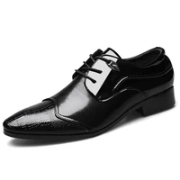 2019 office men dress shoes men formal shoes leather luxury fashion groom wedding shoes men oxford shoes dress 38 48 pointed toe