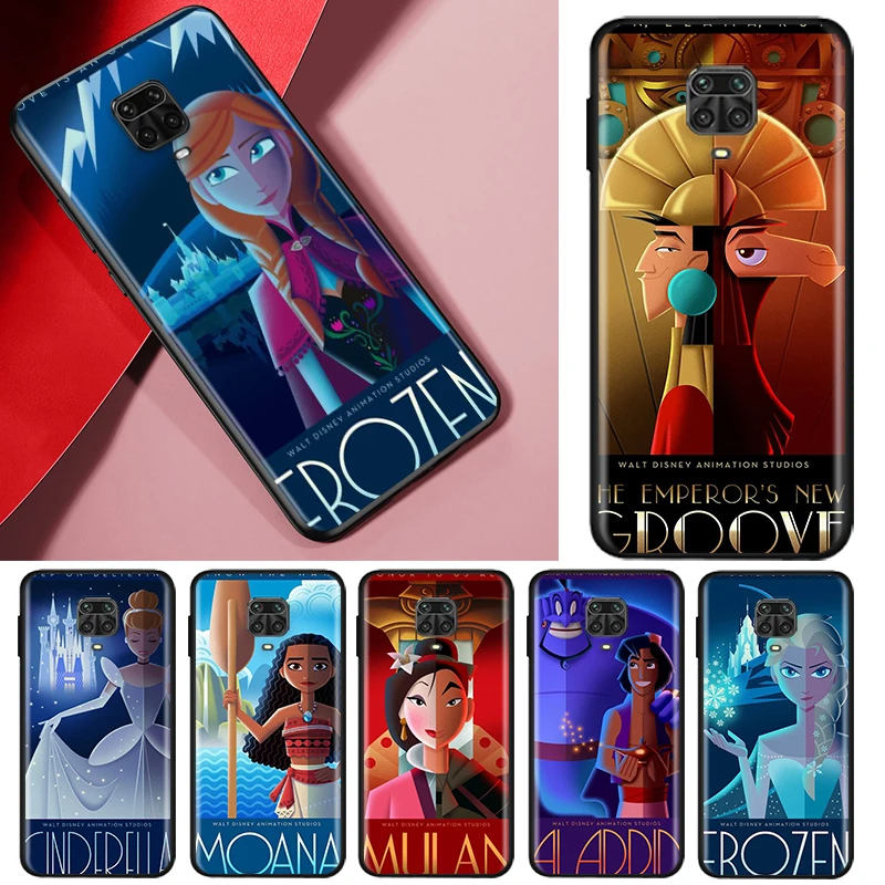 

Disney Animation Movie Shockproof Cover For Redmi Note 4 4X 5A 5 6 7 8T 8 9T 9S 9 10 10S Prime Pro Max Black Phone Case